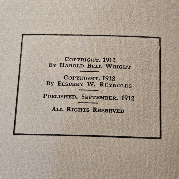 Their Yesterday's by Harold Bell Wright; 1912 - Picture 4 of 6